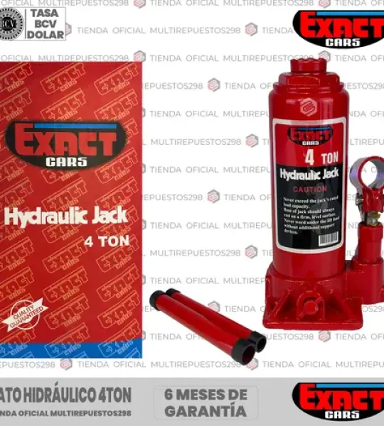 GATO HIDRÁULICO BOTELLA EXACT CARS GHB-4TON
