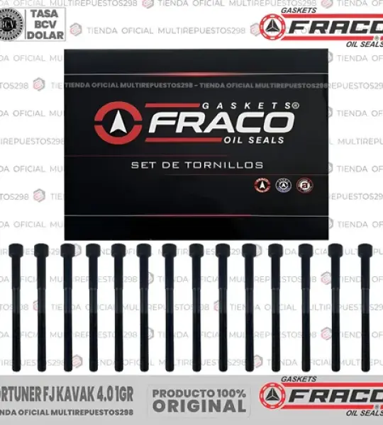 TORNILLOS FRACO BH-8610 FORTUNER FJ KAVAK 4.0 1GR