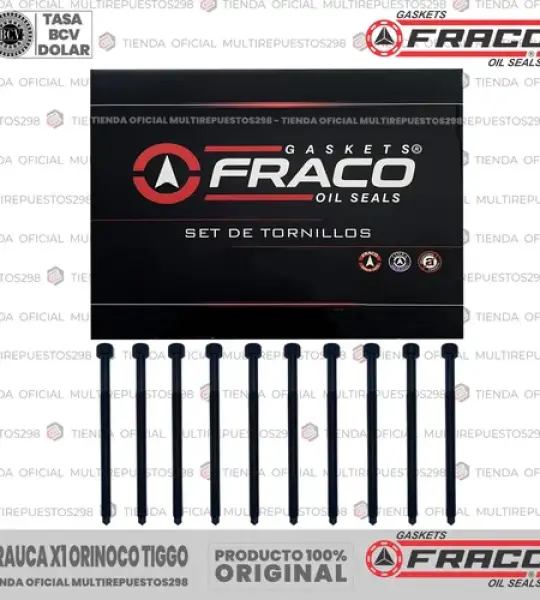TORNILLOS FRACO BH-7502 ARAUCA X1 ORINOCO TIGGO